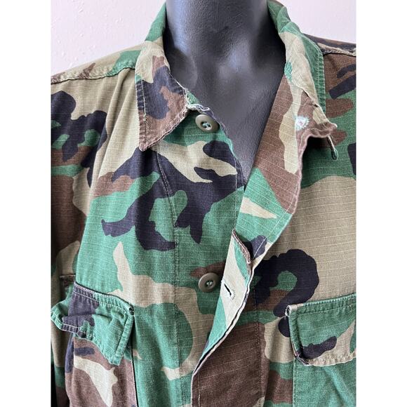 US Military Field Jacket Size Large Regular Woodland Camo Combat Coat Atlanco - Picture 7 of 7